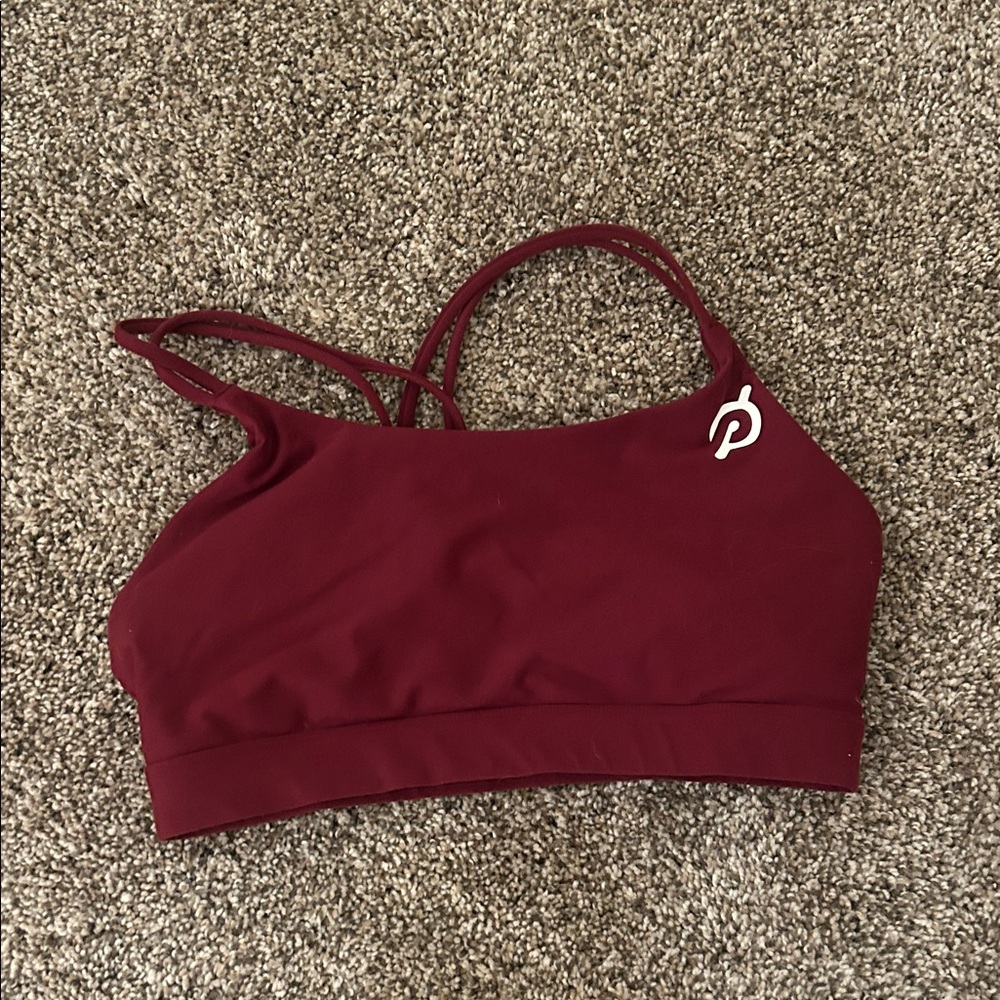 Peloton Women's Maroon Sports Bra